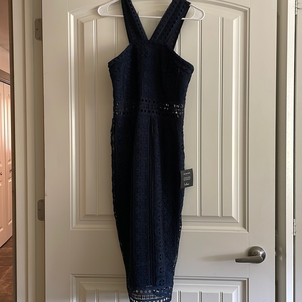 New with Tags navy lulus dress! Super cute and never worn. Wrong size!